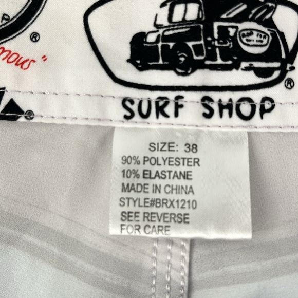 Ron Jon Surf Shop Board Shorts Surfer Swim Trunks Swimsuit Swimwear Mens 38 - Picture 6 of 13